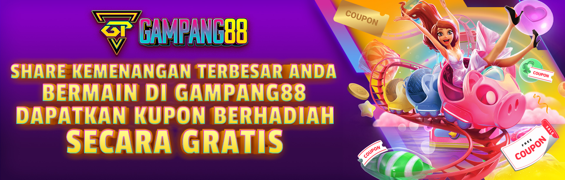 SHARE KEMENANGAN DAN DAPATKAN KUPON GRATIS