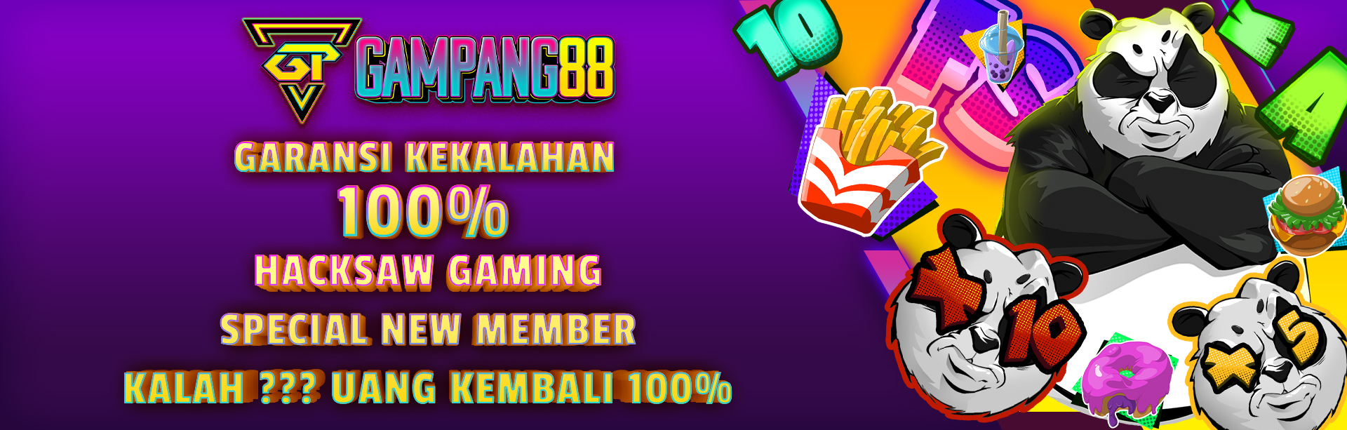 GARANSI KEKALAHAN 100% HACKSAW GAMING SPECIAL NEW MEMBER