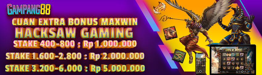 CUAN EXTRA BONUS MAXWIN HACKSAW GAMING