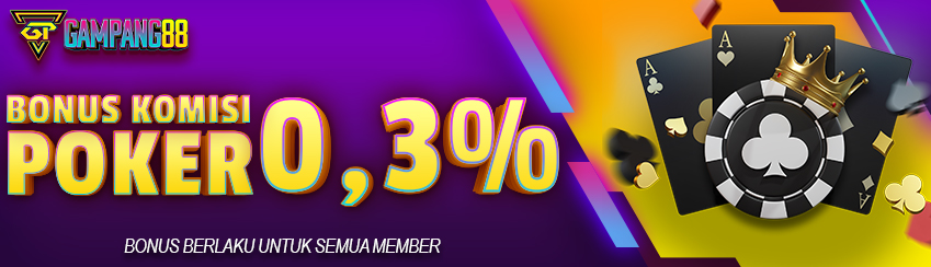 KOMISI POKER 0.3%