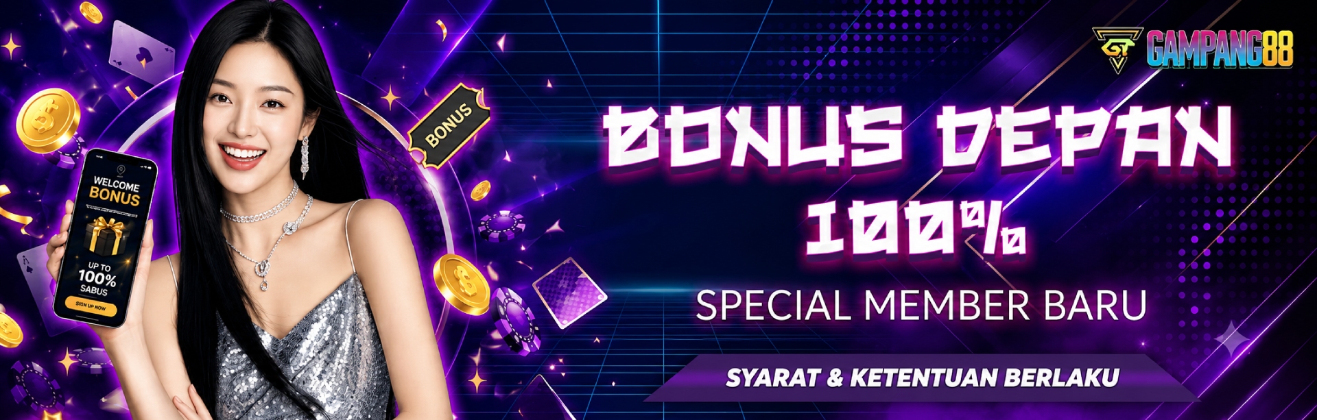 BONUS MEMBER BARU DIDEPAN 100%