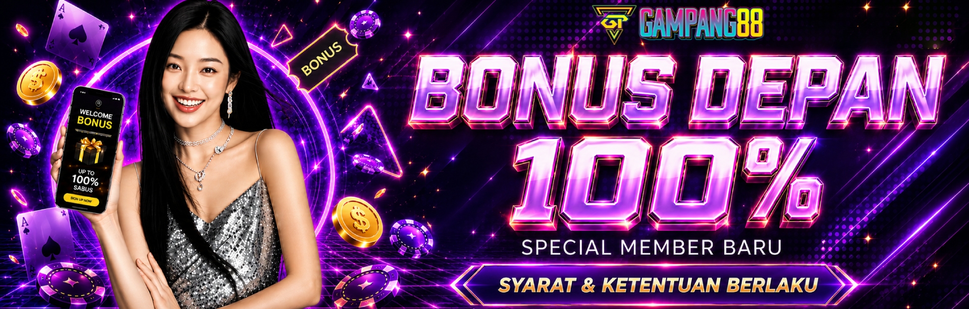 BONUS MEMBER BARU DIDEPAN 100%