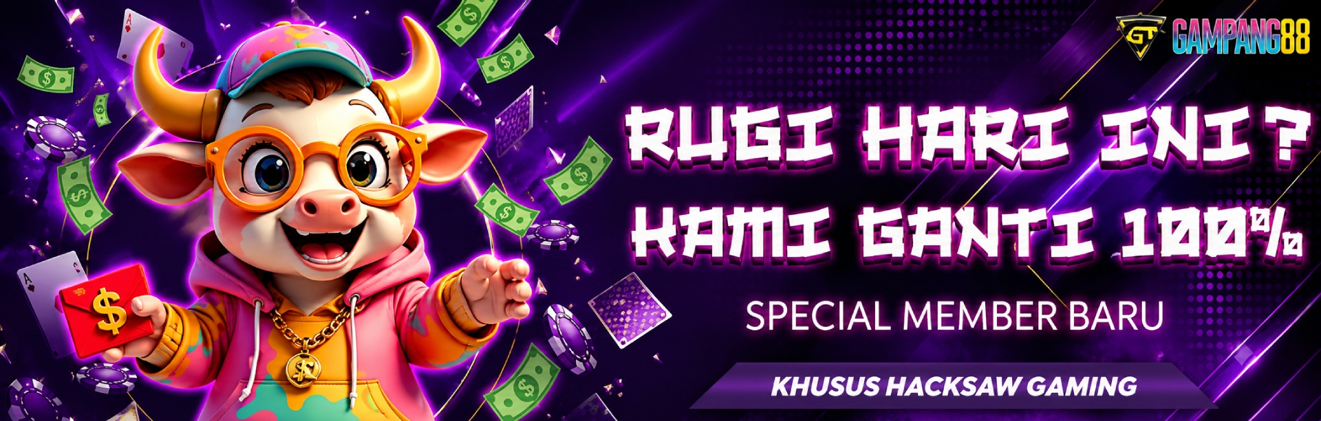 GARANSI KEKALAHAN 100% HACKSAW GAMING SPECIAL NEW MEMBER