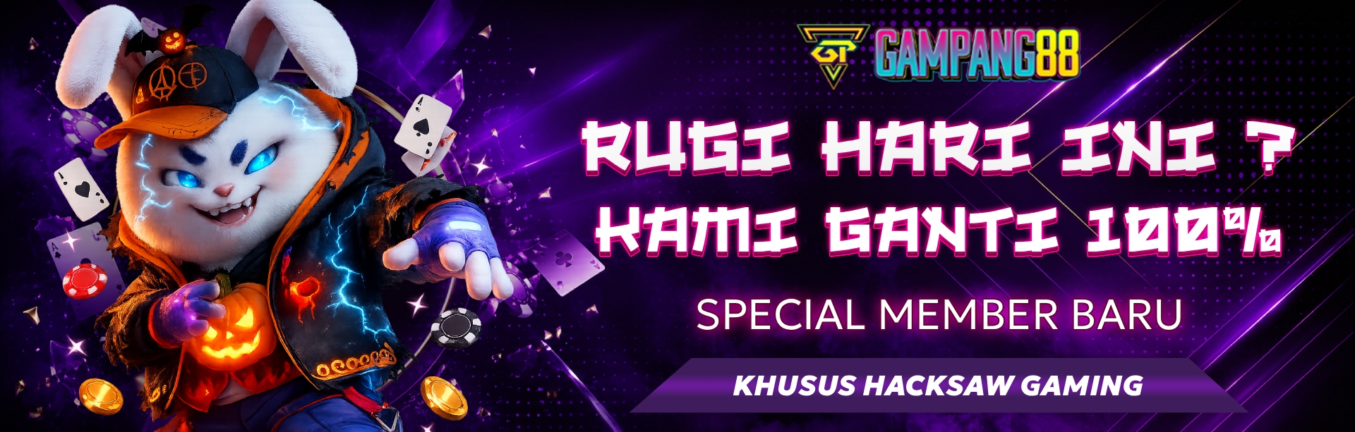 GARANSI KEKALAHAN 100% HACKSAW GAMING SPECIAL NEW MEMBER