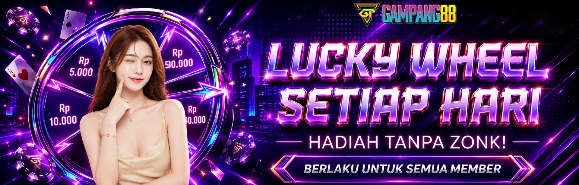 LUCKY WHEEL SETIAP HARI TANPA ZONK!