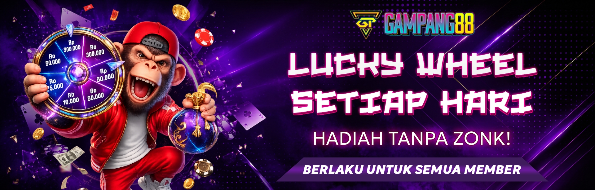 LUCKY WHEEL SETIAP HARI TANPA ZONK!